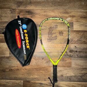 E- forcé 22” longstring  tecnologynpower racquetball with cover